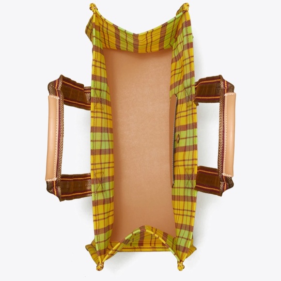 Authentic TORY BURCH Leather/Mesh Logo tote - Picture 14 of 14